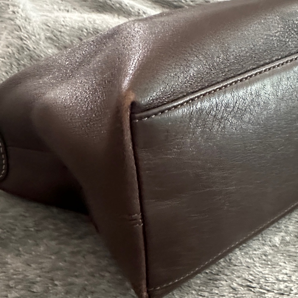 Coach Dark Brown Leather Bag - Picture 4 of 10